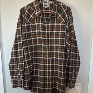 Ely Cattleman Brown Shirt